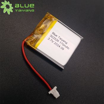 可充電足容小尺寸聚合物鋰電池 302526 3.7V 170mah 用于LED節(jié)能燈兒童電話手表藍(lán)牙耳機(jī)